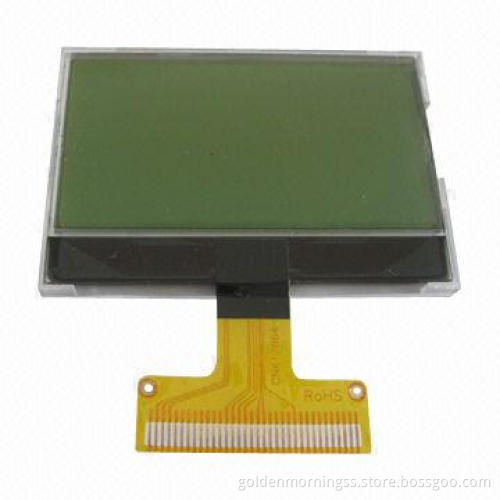 128 x 64 Dot Matrix LCD Module, COG, STN Positive, Green Backlight